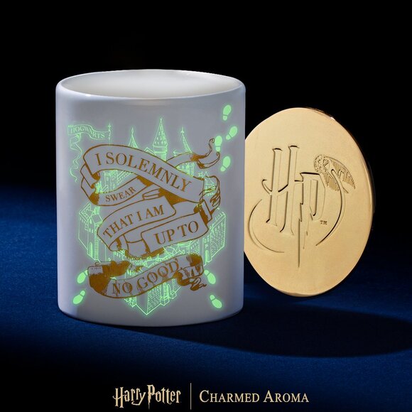 Harry Potter™ Marauder's Map Glow in the Dark Jar with Metal Lid Charmed Aroma - Picture 1 of 1